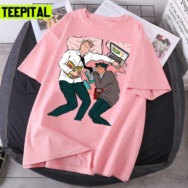 Nick & Charlie Heartstopper Cute Art Unisex T-Shirt Nick & Charlie Heartstopper Cute Art Unisex T-Shirt