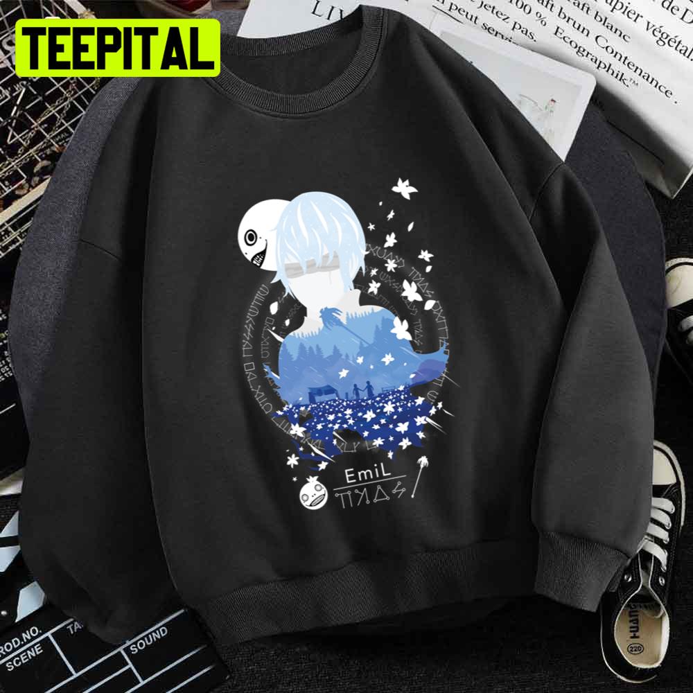 Nier Emil Negative Space NieR Automata Unisex T-Shirt Nier Emil Negative Space NieR Automata Unisex T-Shirt