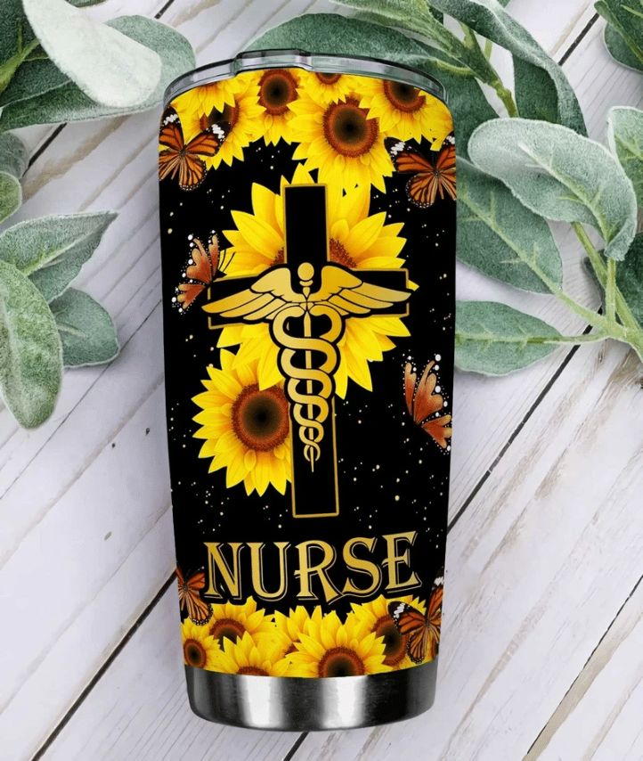 Nursed Sunflower Stainless Steel Cup Nursed Sunflower Stainless Steel Cup