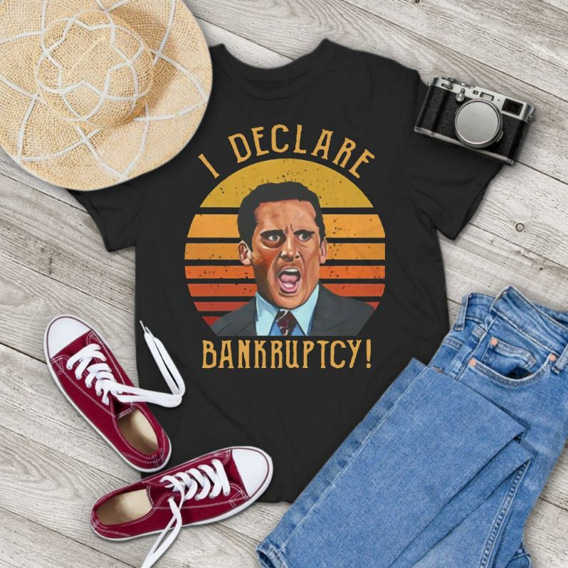 Office Michael Scott I Declare Bankruptcy Sunset Vintage Shirt Office Michael Scott I Declare Bankruptcy Sunset Vintage Shirt
