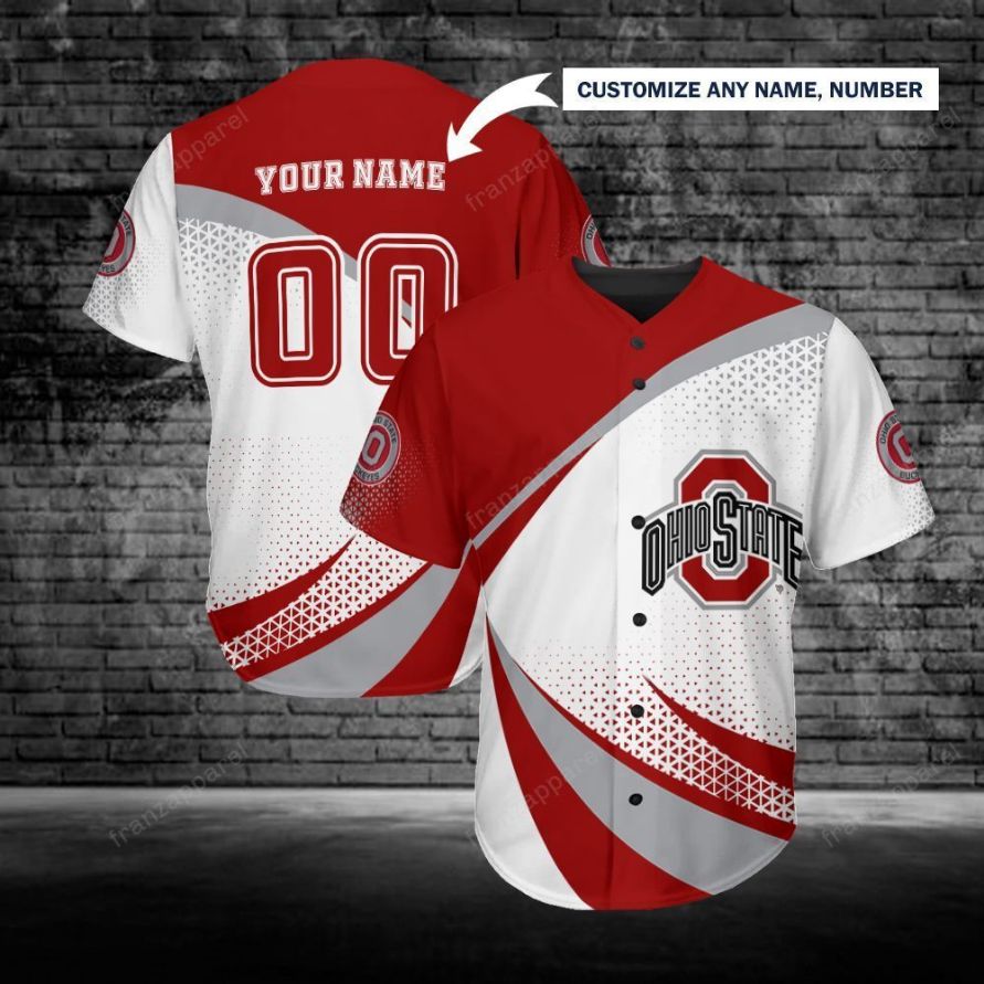 Ohio State Buckeyes Personalized Baseball Jersey 256 Ohio State Buckeyes Personalized Baseball Jersey 256