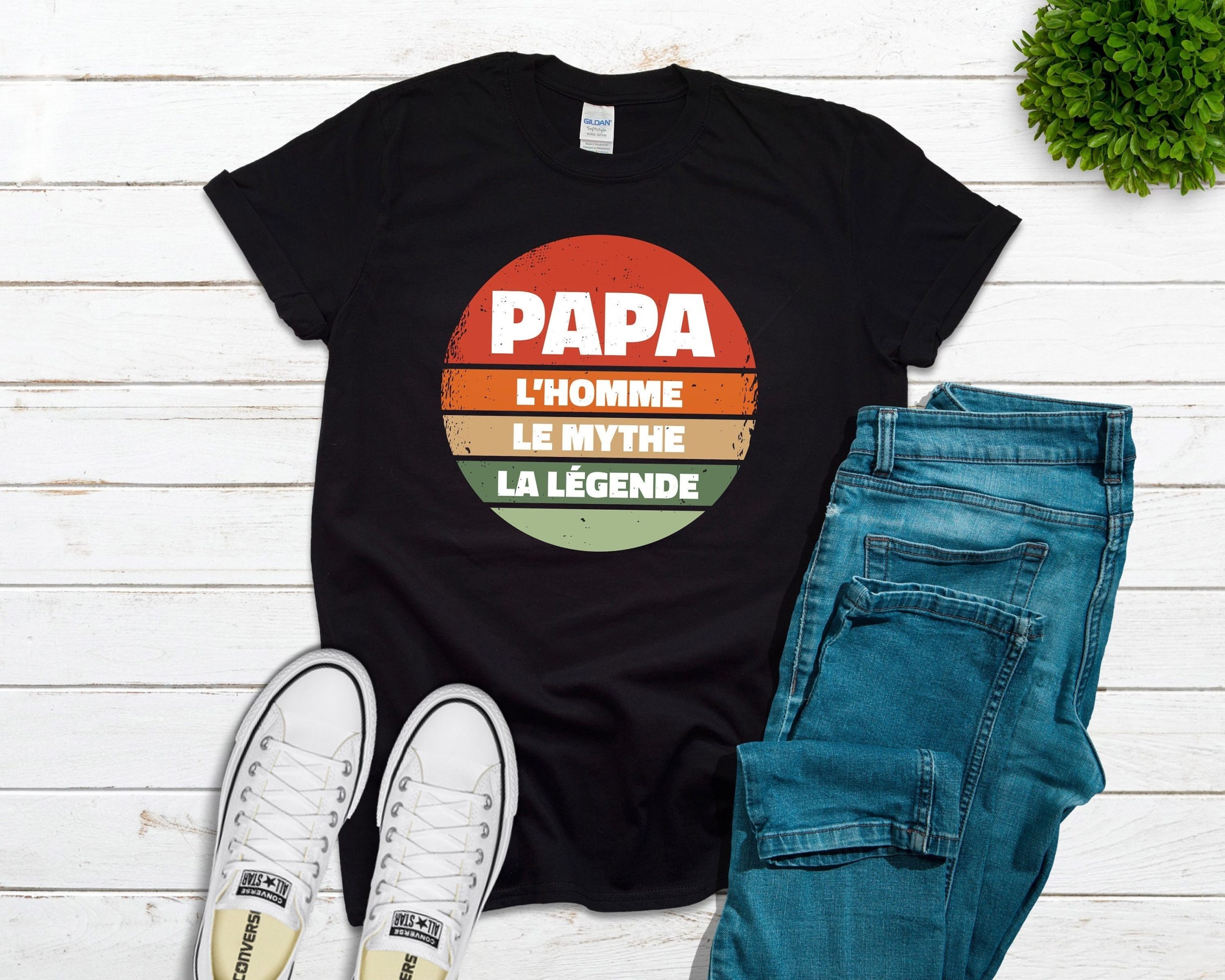 Papa L'homme Le Mythe La Legende Happy Father's Day Unisex T-Shirt Papa L'homme Le Mythe La Legende Happy Father's Day Unisex T-Shirt