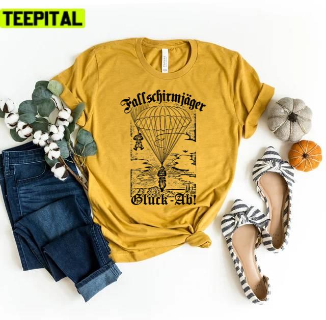 Paratrooper Come Lucky Down German Unisex T-Shirt Paratrooper Come Lucky Down German Unisex T-Shirt