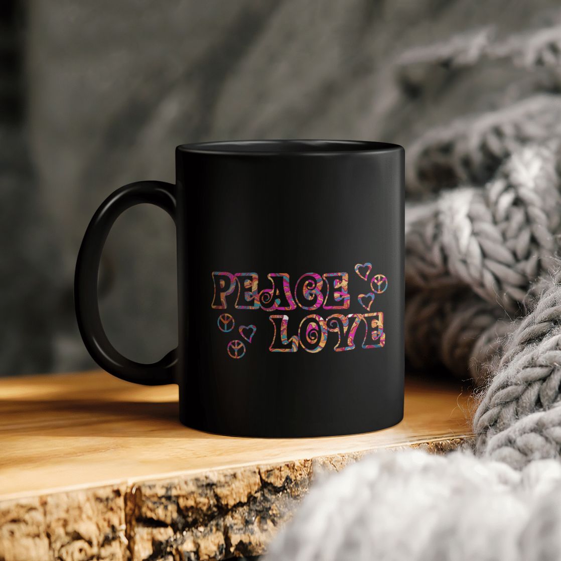 Peace Love Ceramic Coffee Mug Peace Love Ceramic Coffee Mug