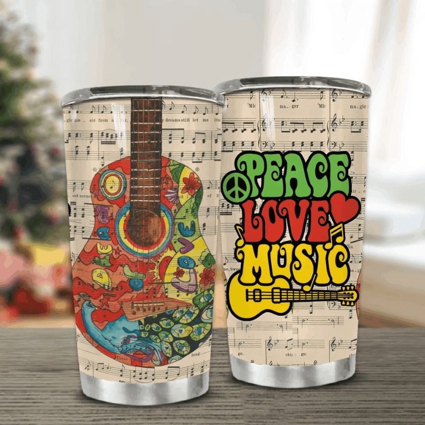 Peace Love Music Stainless Steel Cup Peace Love Music Stainless Steel Cup