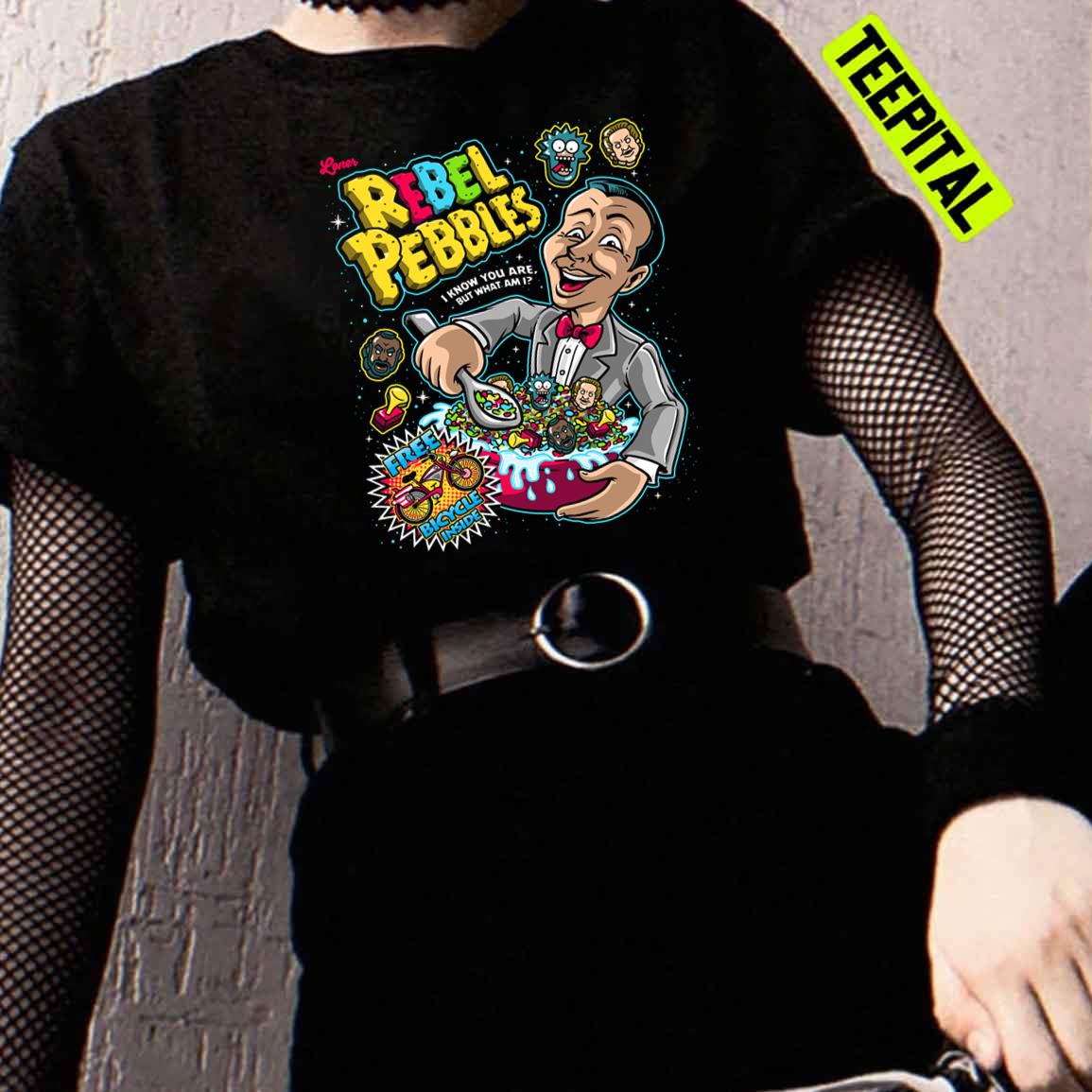 Pee Wee Herman Loner Rebel Pebbles Cereal Unisex T-Shirt Pee Wee Herman Loner Rebel Pebbles Cereal Unisex T-Shirt