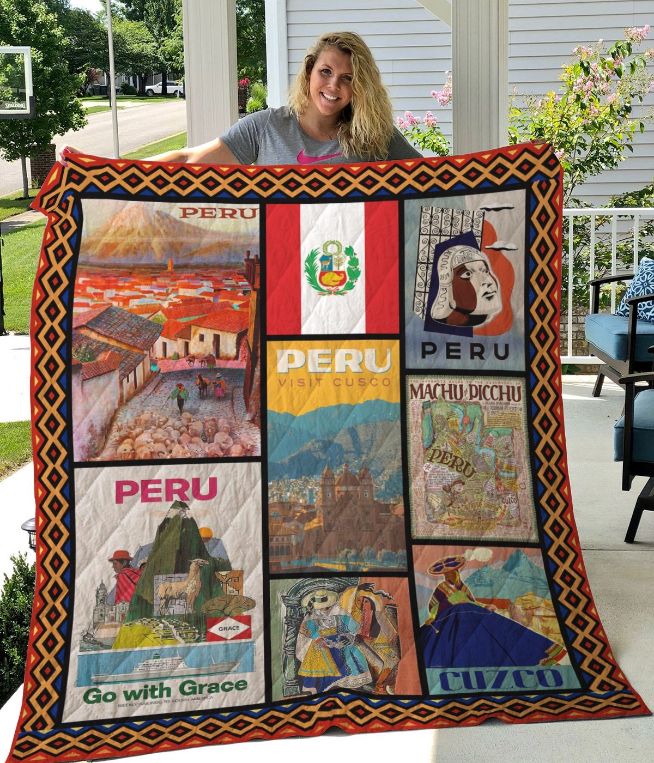 Peru Go With Grace Quilt Blanket Peru Go With Grace Quilt Blanket