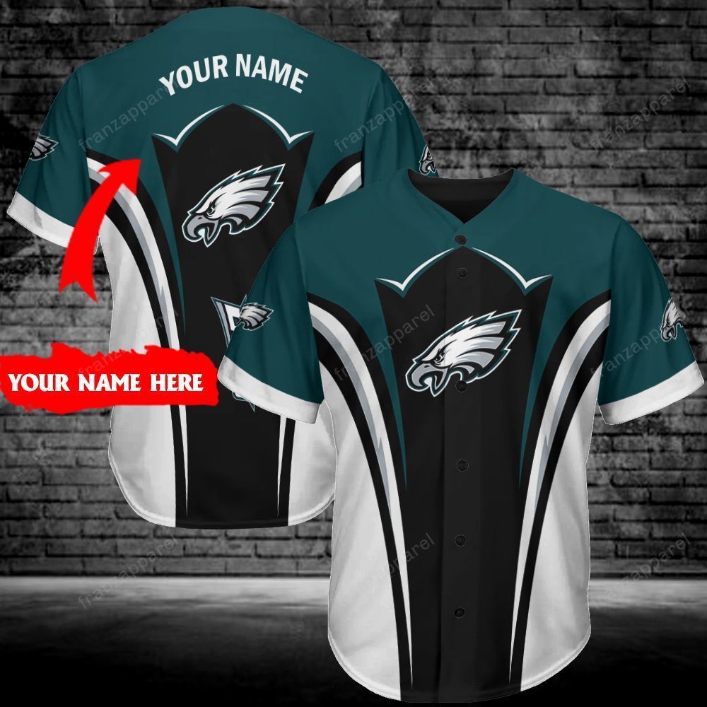 Philadelphia Eagles Personalized Baseball Jersey 293 Philadelphia Eagles Personalized Baseball Jersey 293