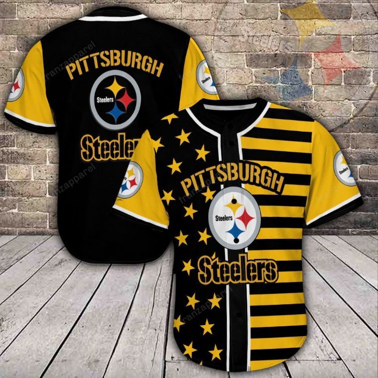Pittsburgh Steelers Personalized 3d Baseball Jersey Shirt 71 Pittsburgh Steelers Personalized 3d Baseball Jersey Shirt 71