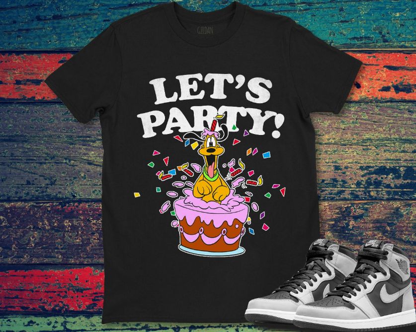 Pluto Lets Party Cute Dog Birthday Winnie the Pooh T-Shirt Pluto Lets Party Cute Dog Birthday Winnie the Pooh T-Shirt