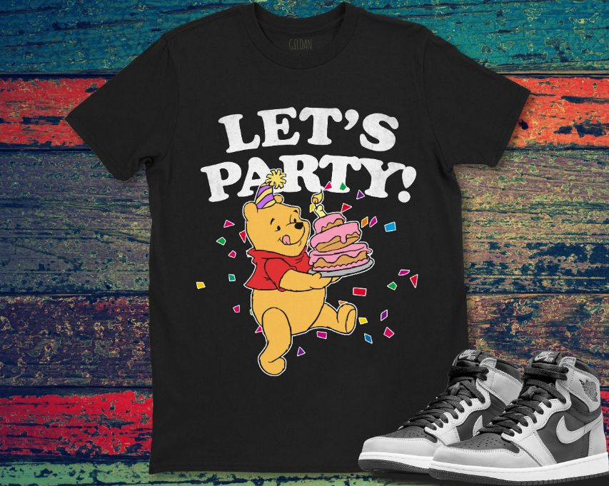 Pooh Lets Party Cute Pooh Birthday Winnie the Pooh Unisex Gift T-Shirt Pooh Lets Party Cute Pooh Birthday Winnie the Pooh Unisex Gift T-Shirt