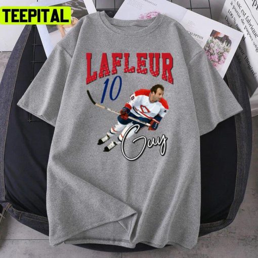 Portrait Of Guy Lafleur Hockey Player Unisex T-Shirt