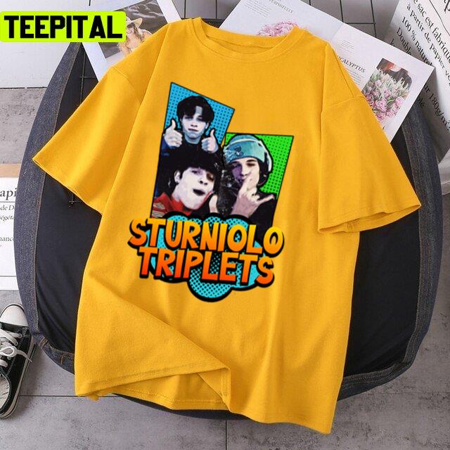 Portraits Of Sturniolo Triplets Trendy Design Unisex T-Shirt Portraits Of Sturniolo Triplets Trendy Design Unisex T-Shirt