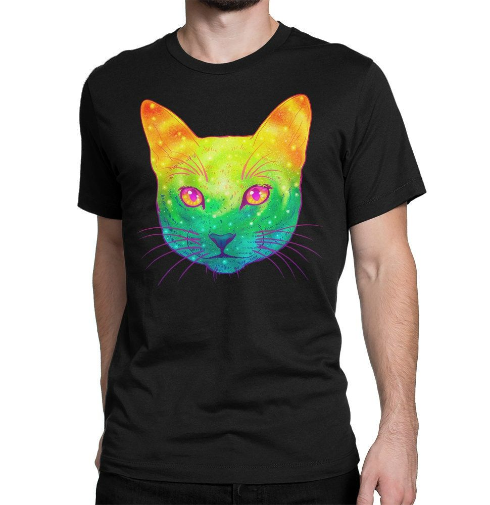 Psychedelic Colorful Cat T-Shirt Psychedelic Colorful Cat T-Shirt