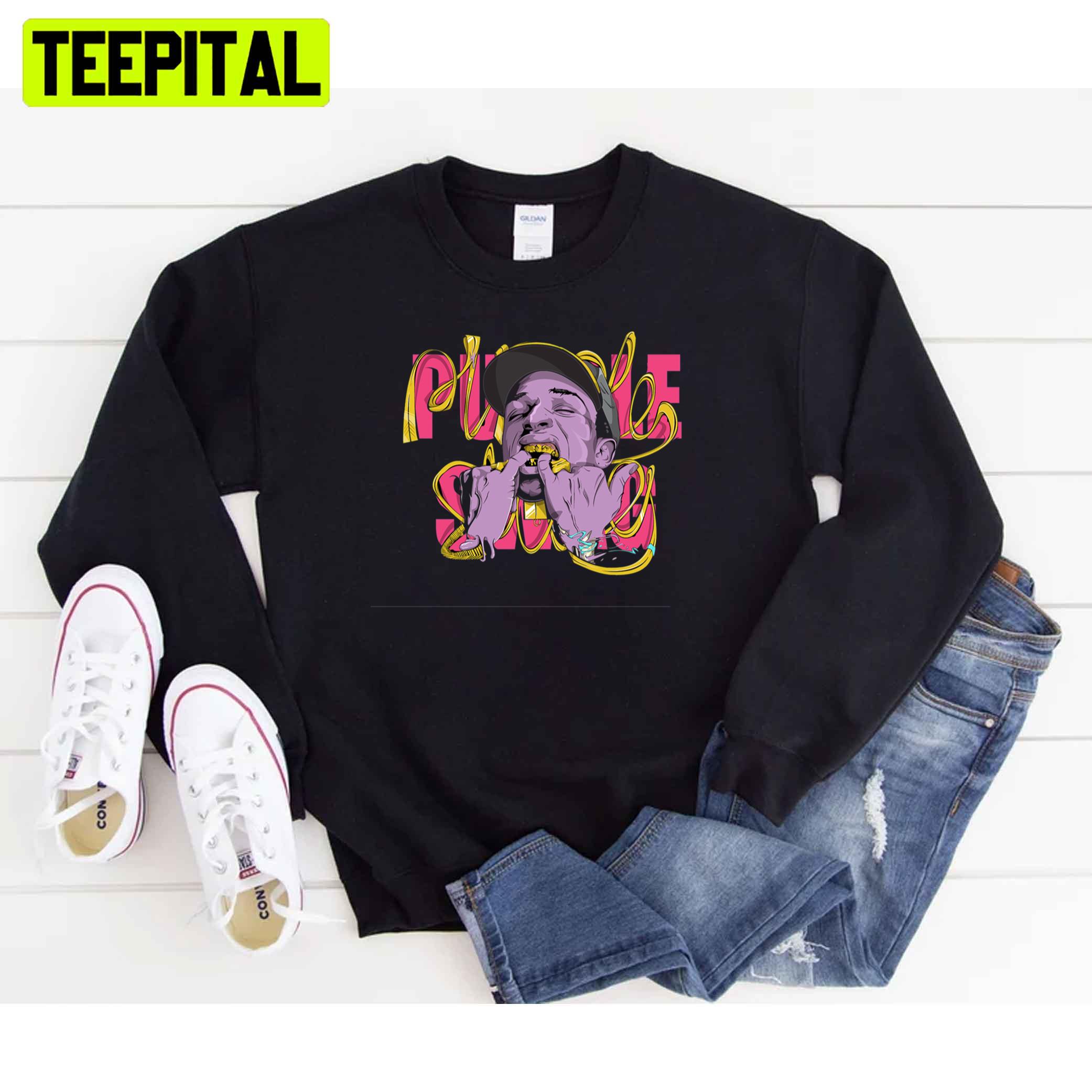 Purple Retro Style Unisex T-Shirt Purple Retro Style Unisex T-Shirt