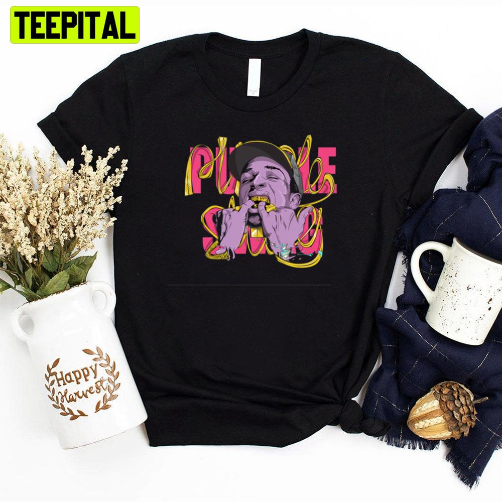 Purple Retro Style Unisex T-Shirt Purple Retro Style Unisex T-Shirt