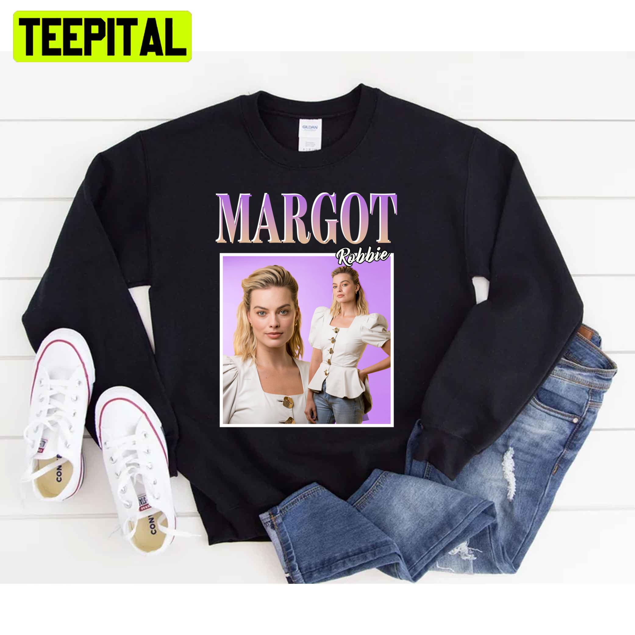 Purple Vintage Style Margot Robbie Unisex T-Shirt Purple Vintage Style Margot Robbie Unisex T-Shirt