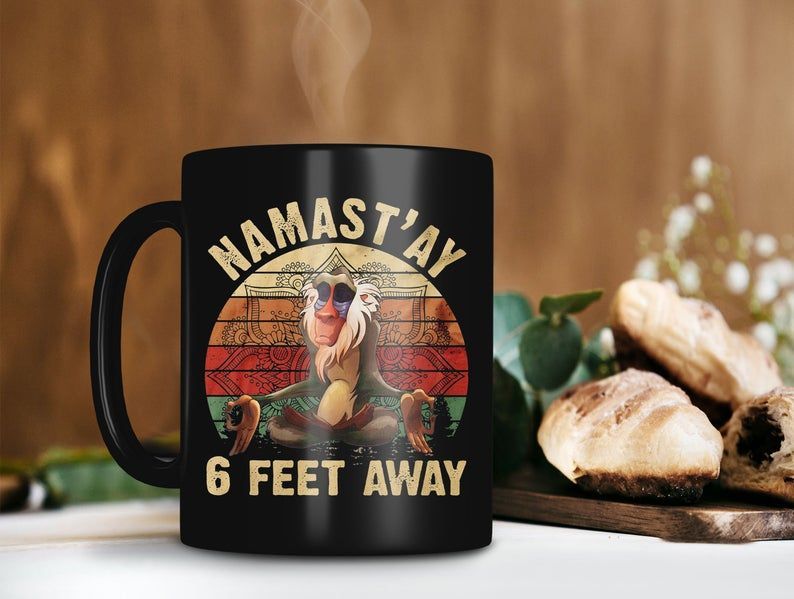 Rafiki Baboons Namastay 6 Feet Away Mug Rafiki Coffee Mug Lion King Lover Gift Quarantine Lover Mug Premium Sublime Ceramic Coffee Mug Black Rafiki Baboons Namastay 6 Feet Away Mug Rafiki Coffee Mug Lion King Lover Gift Quarantine Lover Mug Premium Sublime Ceramic Coffee Mug Black