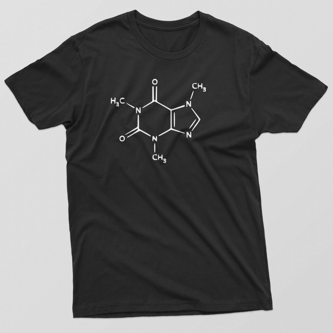 Reality Glitch Caffeine Molecule Mens Coffee T-Shirt Reality Glitch Caffeine Molecule Mens Coffee T-Shirt