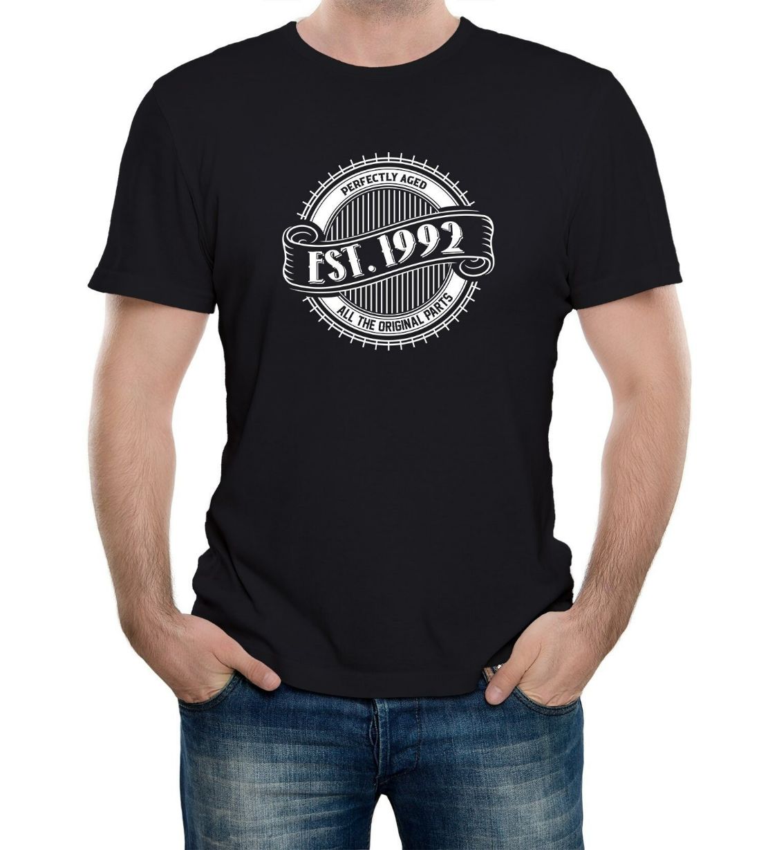 Reality Glitch EST 1992 Birthday Celebration Mens T-Shirt Reality Glitch EST 1992 Birthday Celebration Mens T-Shirt