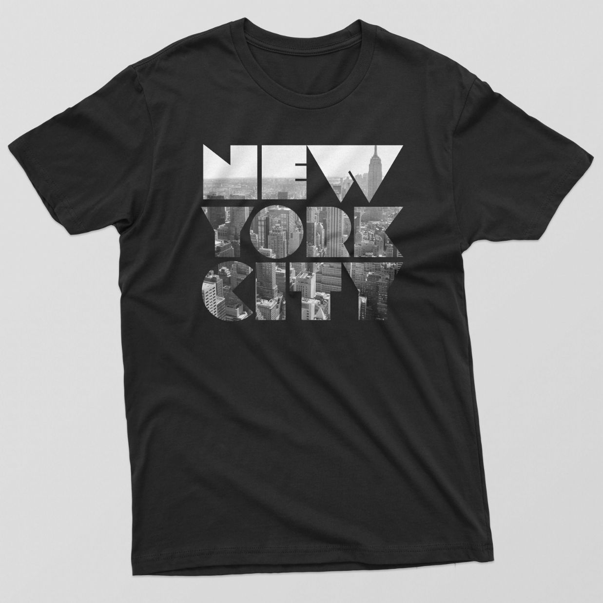 Reality Glitch Mens New York City Skyline T-Shirt Reality Glitch Mens New York City Skyline T-Shirt