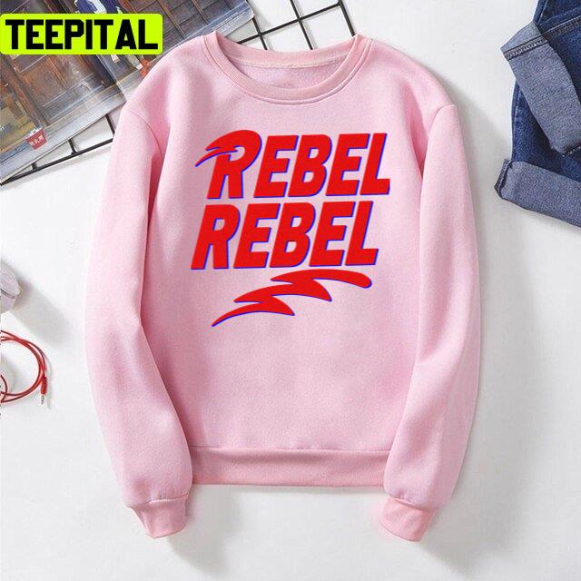 Rebel Rebel Glitter Design Unisex T-Shirt Rebel Rebel Glitter Design Unisex T-Shirt