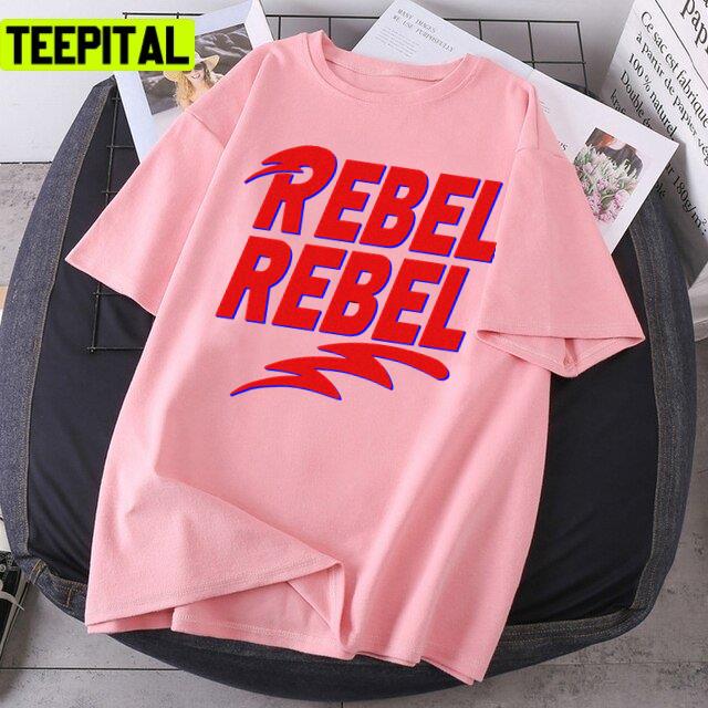 Rebel Rebel Glitter Design Unisex T-Shirt Rebel Rebel Glitter Design Unisex T-Shirt
