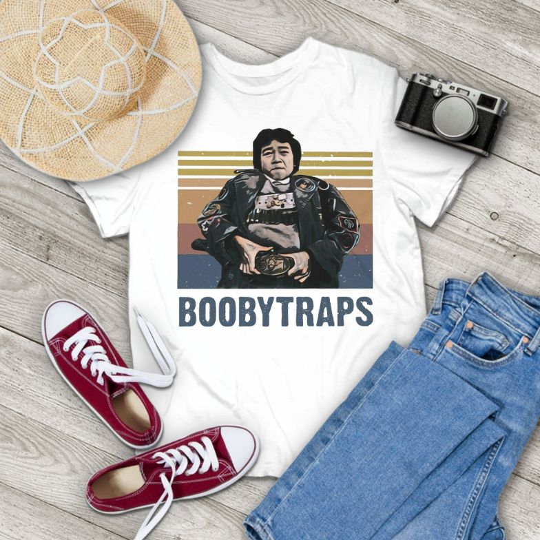 Retro Booby Traps Boobytraps Funny 80s Comedy Movie Vintage T-Shirt Retro Booby Traps Boobytraps Funny 80s Comedy Movie Vintage T-Shirt
