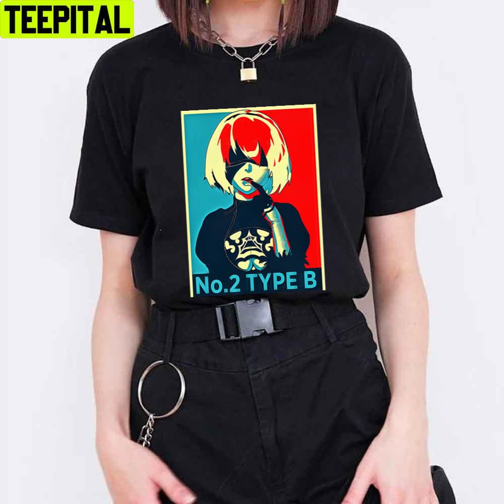 Retro Style No 2 Type B NieR Automata Unisex T-Shirt Retro Style No 2 Type B NieR Automata Unisex T-Shirt