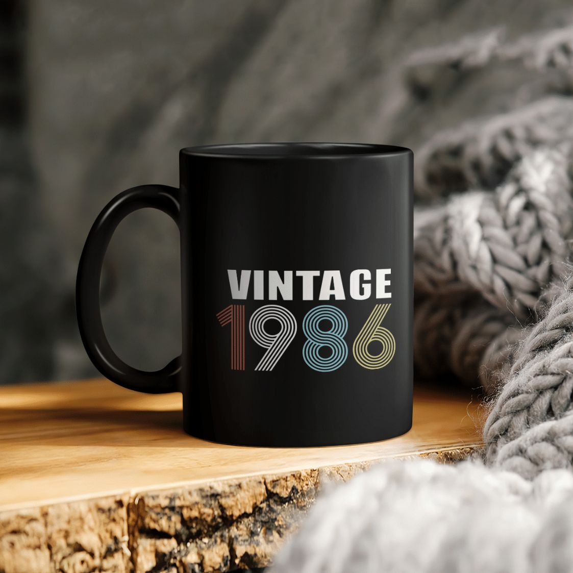 Retro Vintage 1986 Ceramic Coffee Mug Retro Vintage 1986 Ceramic Coffee Mug