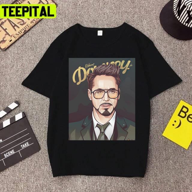 Robert Downey Jr Marvel Ironman Design Unisex T-Shirt Robert Downey Jr Marvel Ironman Design Unisex T-Shirt