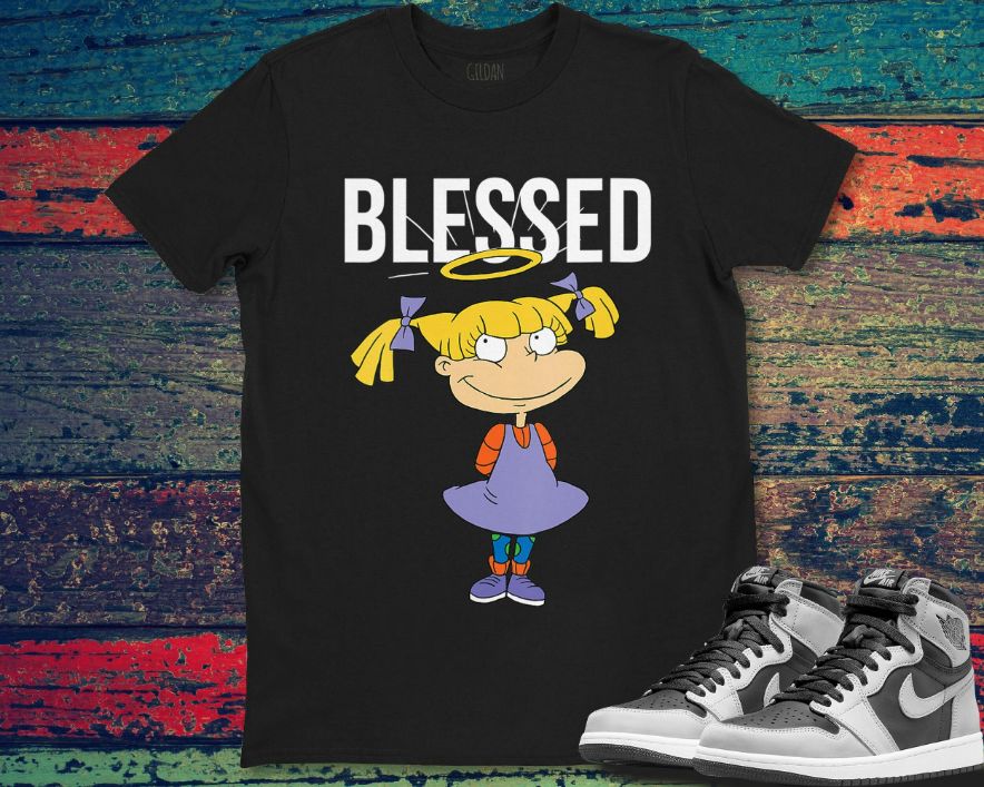 Rugrats Angelica Blessed Funny Face Unisex Gift T-Shirt Rugrats Angelica Blessed Funny Face Unisex Gift T-Shirt