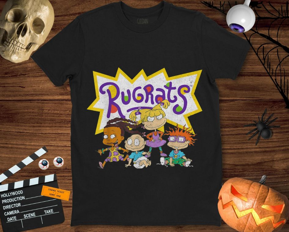Rugrats Chuckie Angelica Funny Characters Poster Unisex Gift T-Shirt Rugrats Chuckie Angelica Funny Characters Poster Unisex Gift T-Shirt