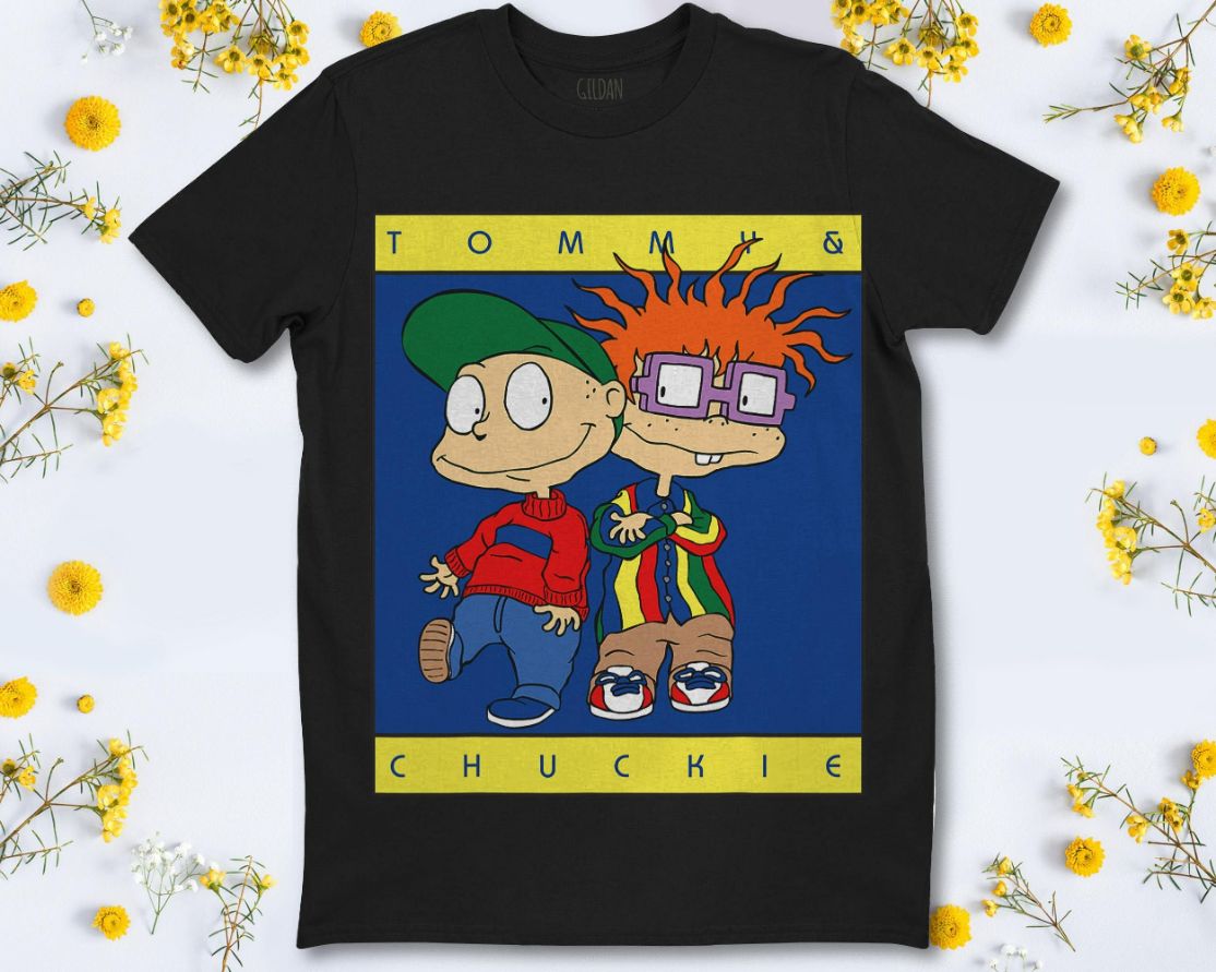 Rugrats Tommy Chucky In Tommy Hilfiger Inspired T-Shirt Rugrats Tommy Chucky In Tommy Hilfiger Inspired T-Shirt