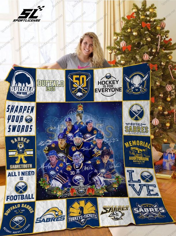 Sabres Christmas Buffalo Quilt Blanket Sabres Christmas Buffalo Quilt Blanket