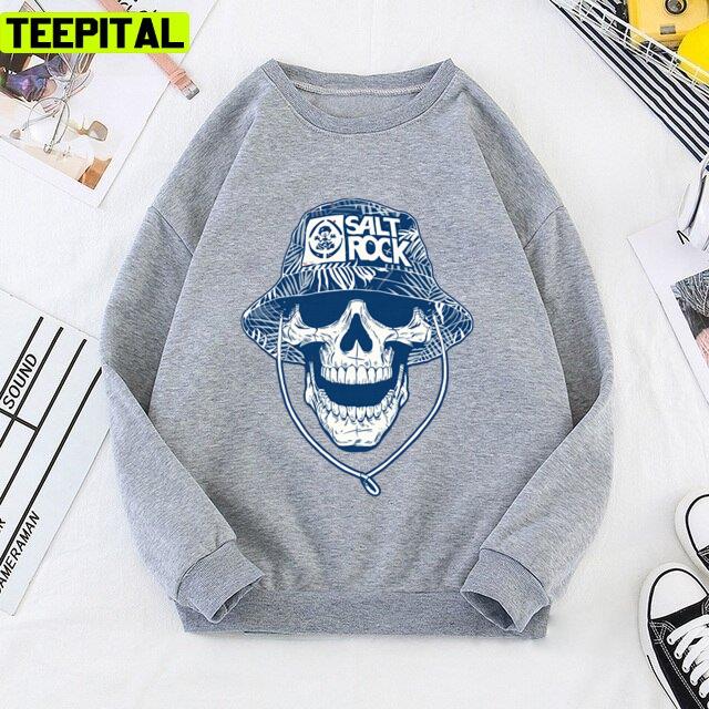 Salt Rock Skull Wearing Bucket Hat Unisex T-Shirt Salt Rock Skull Wearing Bucket Hat Unisex T-Shirt