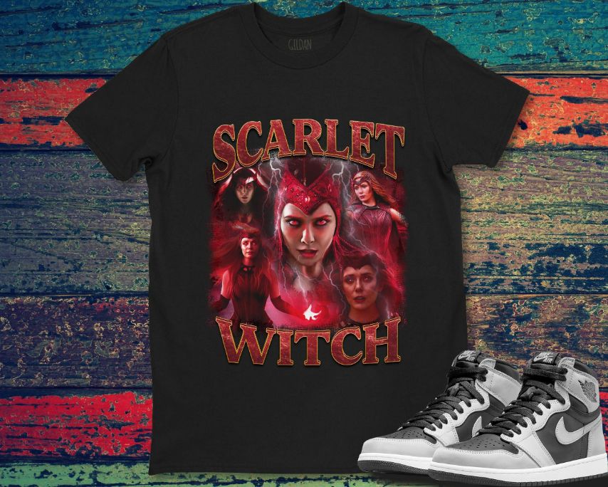 Scarlet Witch Poster Marvel Graphic Portrait Unisex Gift T-Shirt Scarlet Witch Poster Marvel Graphic Portrait Unisex Gift T-Shirt