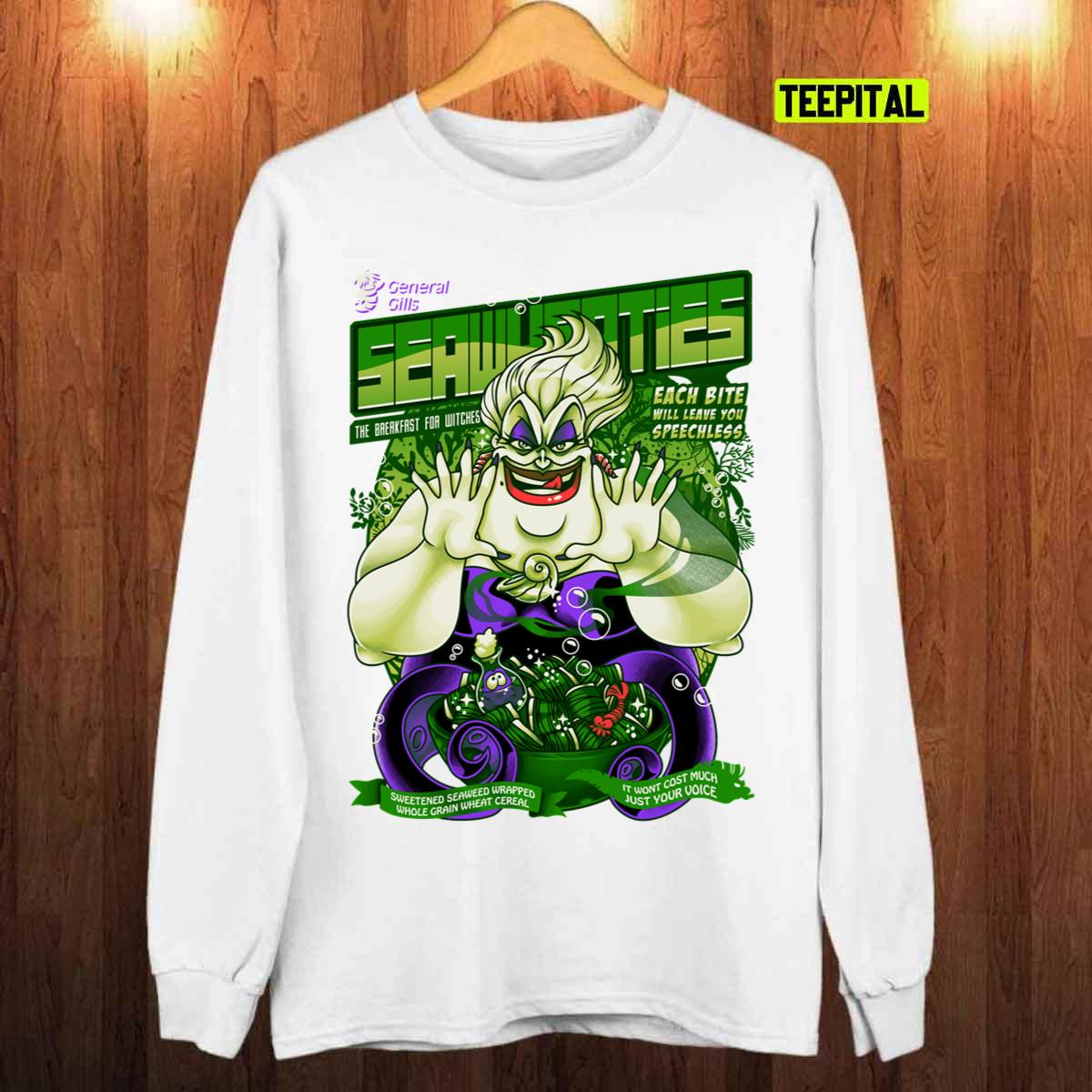 Seawheaties Ursula Little Mermaid Cereal Unisex T-Shirt Seawheaties Ursula Little Mermaid Cereal Unisex T-Shirt