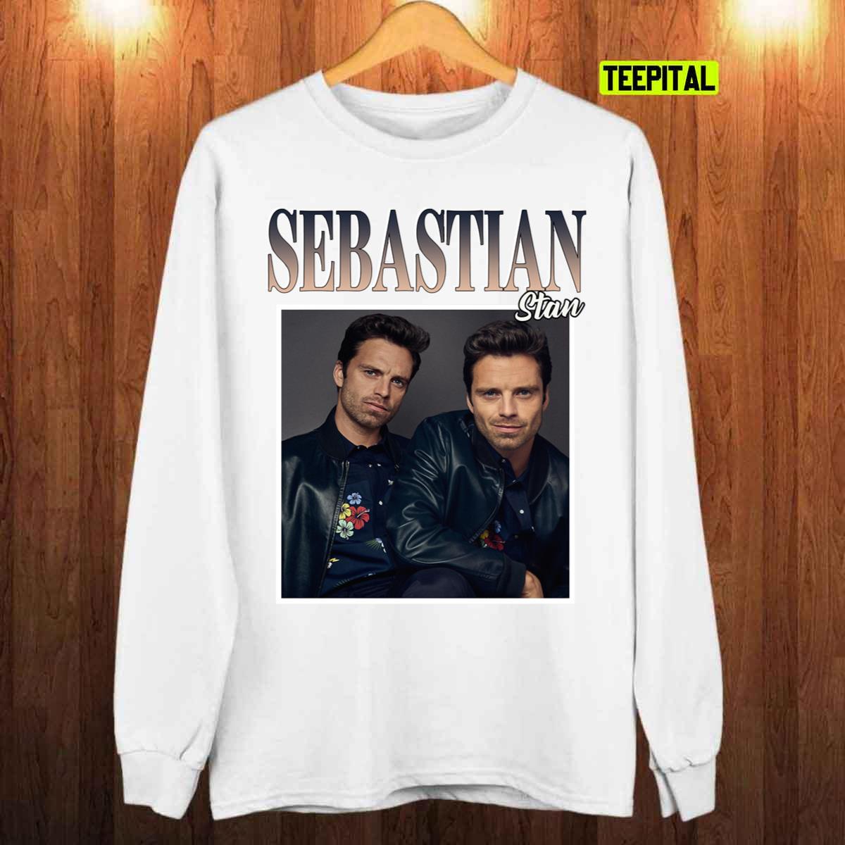 Sebastian Stan Vintage 90s Style Bootleg Actor Unisex T-Shirt Sebastian Stan Vintage 90s Style Bootleg Actor Unisex T-Shirt