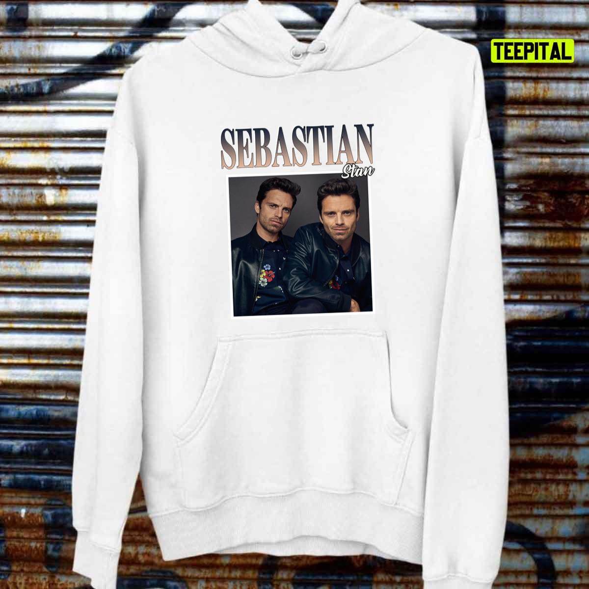 Sebastian Stan Vintage 90s Style Bootleg Actor Unisex T-Shirt Sebastian Stan Vintage 90s Style Bootleg Actor Unisex T-Shirt