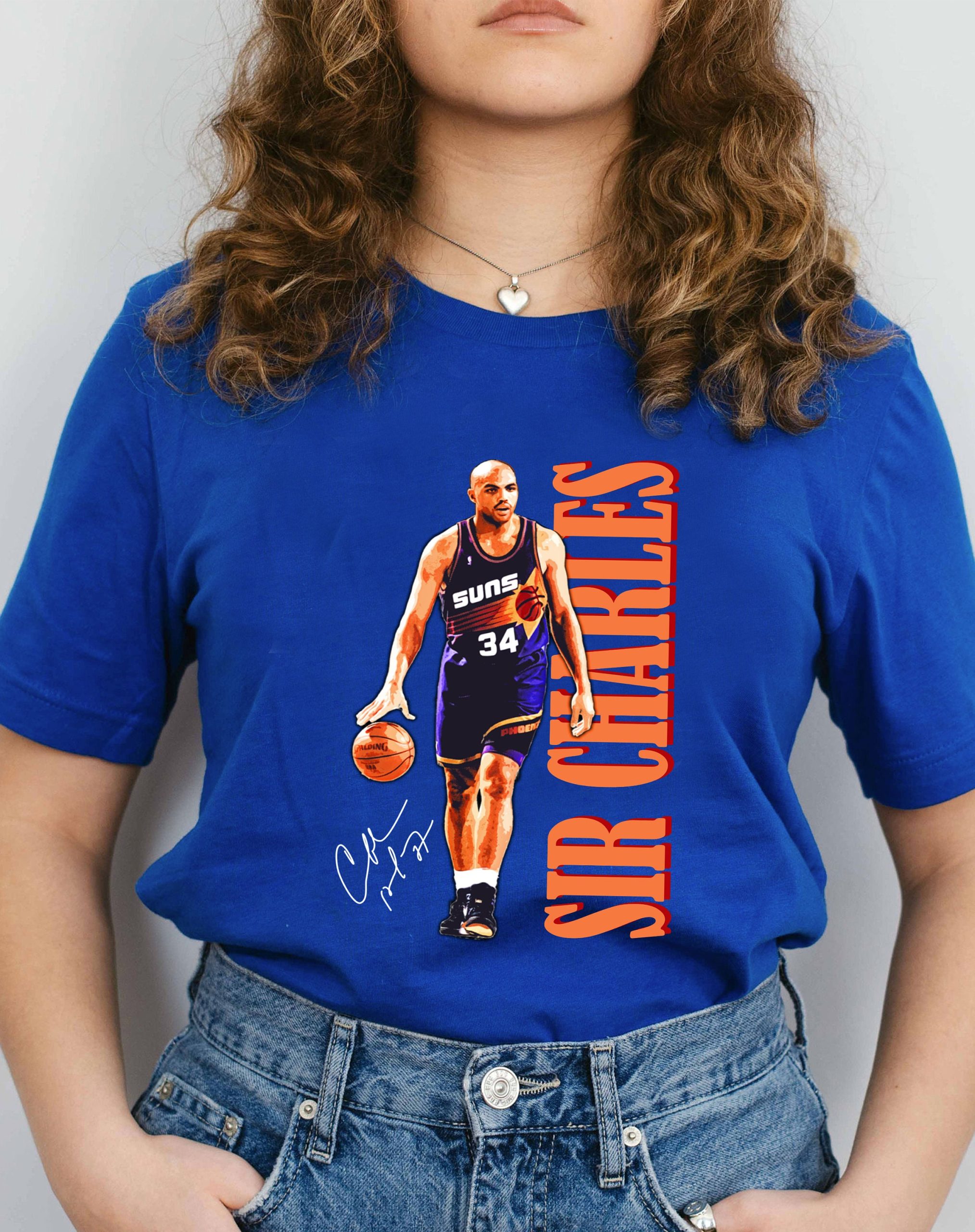 Sir Charles Signature Philadelphia 76ers NBA Basketball Unisex T-Shirt Sir Charles Signature Philadelphia 76ers NBA Basketball Unisex T-Shirt