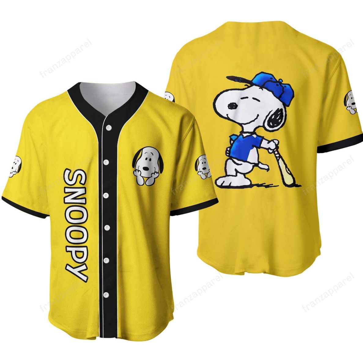 Snoopy Personalized 3d Baseball Jersey Snoopy Personalized 3d Baseball Jersey