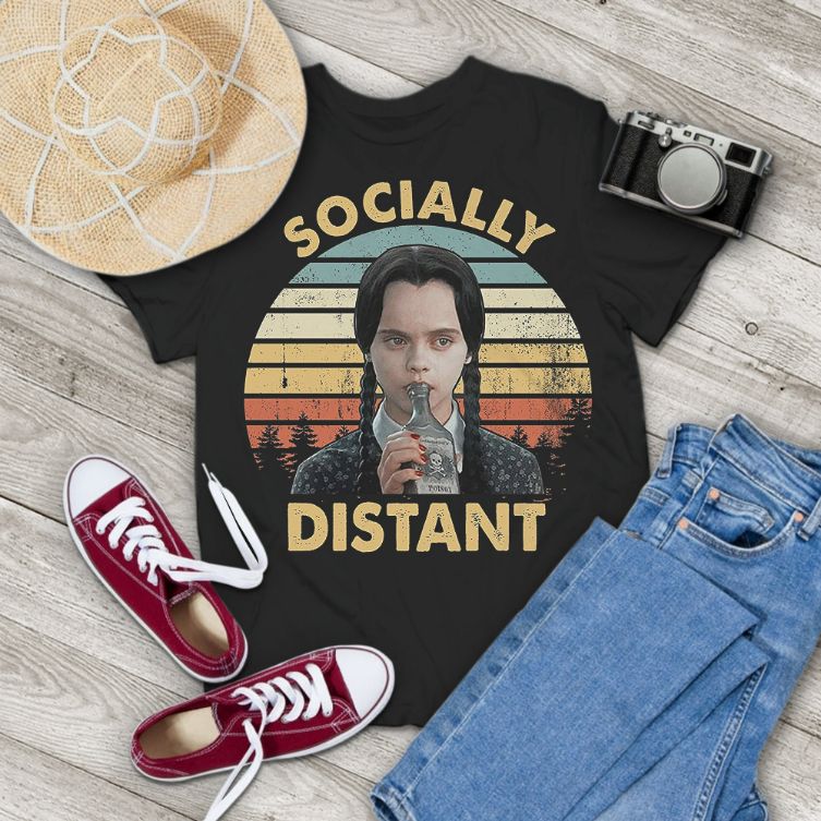 Socially Distant Funny Vintage T-Shirt Socially Distant Funny Vintage T-Shirt