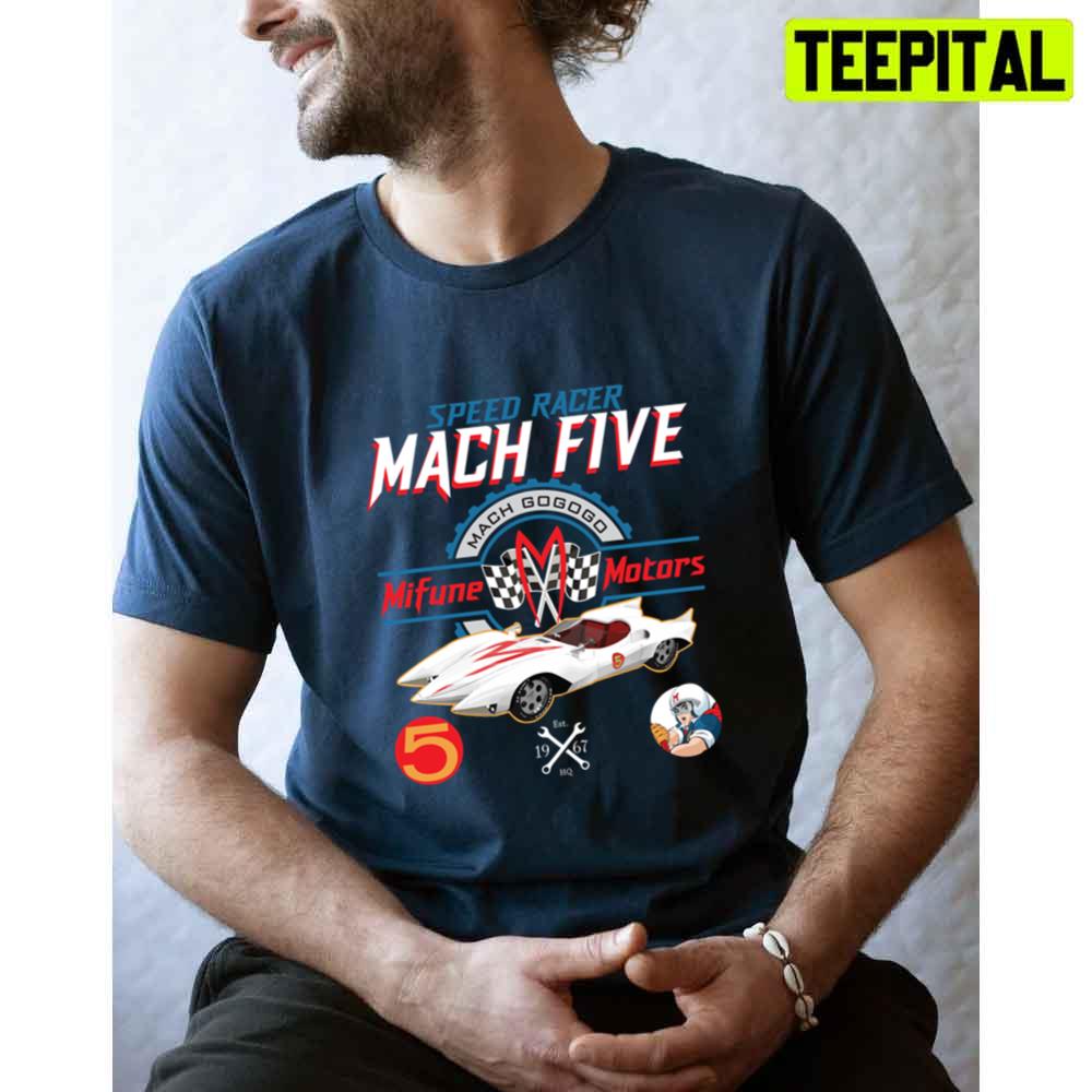Speed Racer Mach 5 Mifune Motors Unisex T-Shirt Speed Racer Mach 5 Mifune Motors Unisex T-Shirt