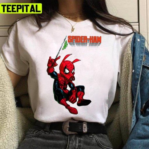 Spiderman Cute Pig Version Illustration Unisex T-Shirt