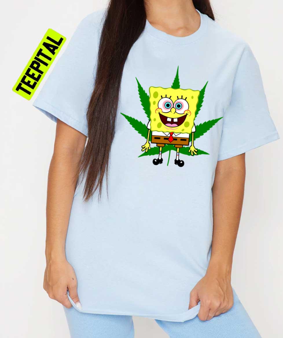 Spongebob Squarepants X Cannabis Unisex T-Shirt Spongebob Squarepants X Cannabis Unisex T-Shirt