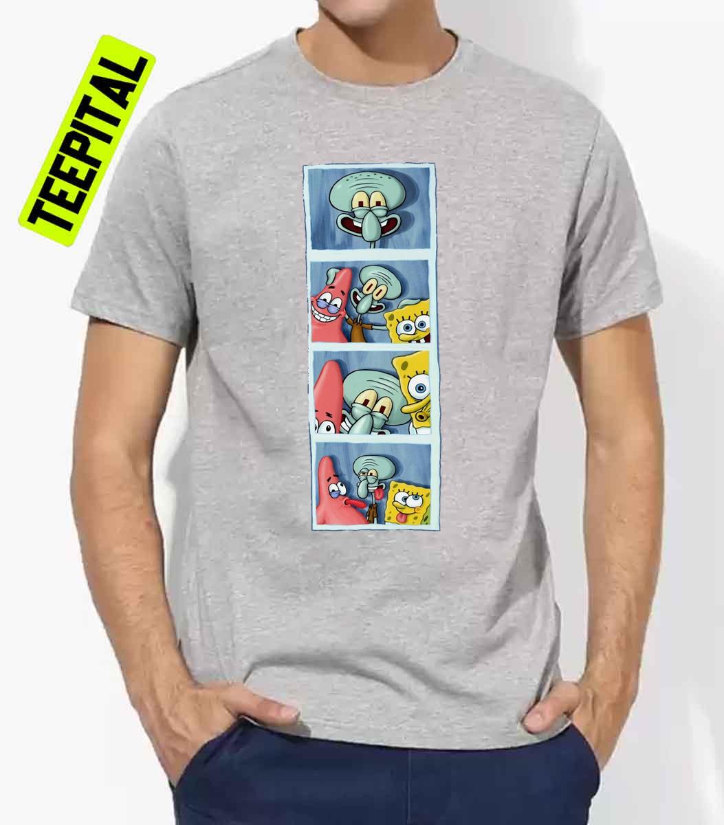 Squidward Spongebob And Patrick Unisex T-Shirt Squidward Spongebob And Patrick Unisex T-Shirt