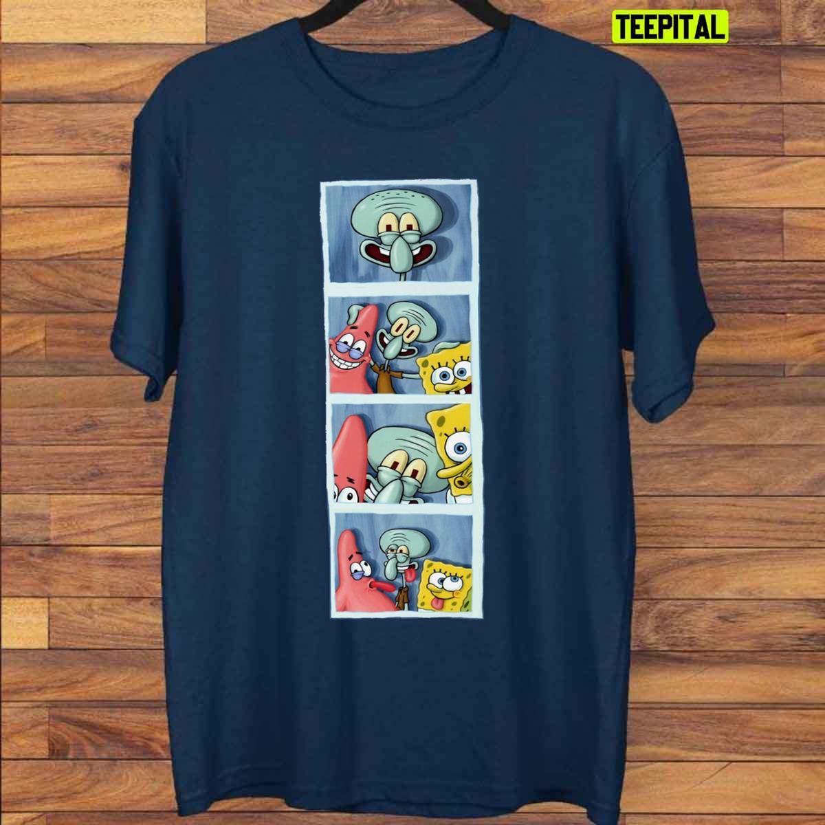 Squidward Spongebob And Patrick Unisex T-Shirt Squidward Spongebob And Patrick Unisex T-Shirt