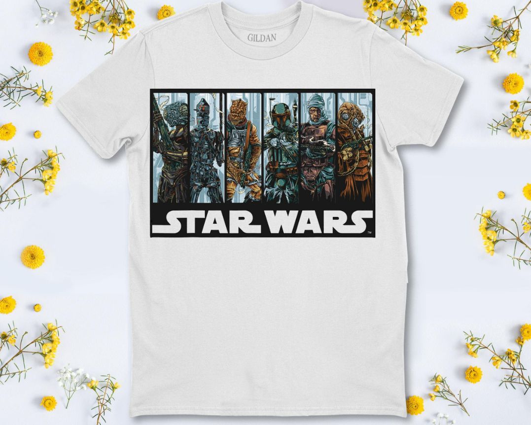 Star Wars Bounty Hunters Guild Graphic T-Shirt Star Wars Bounty Hunters Guild Graphic T-Shirt