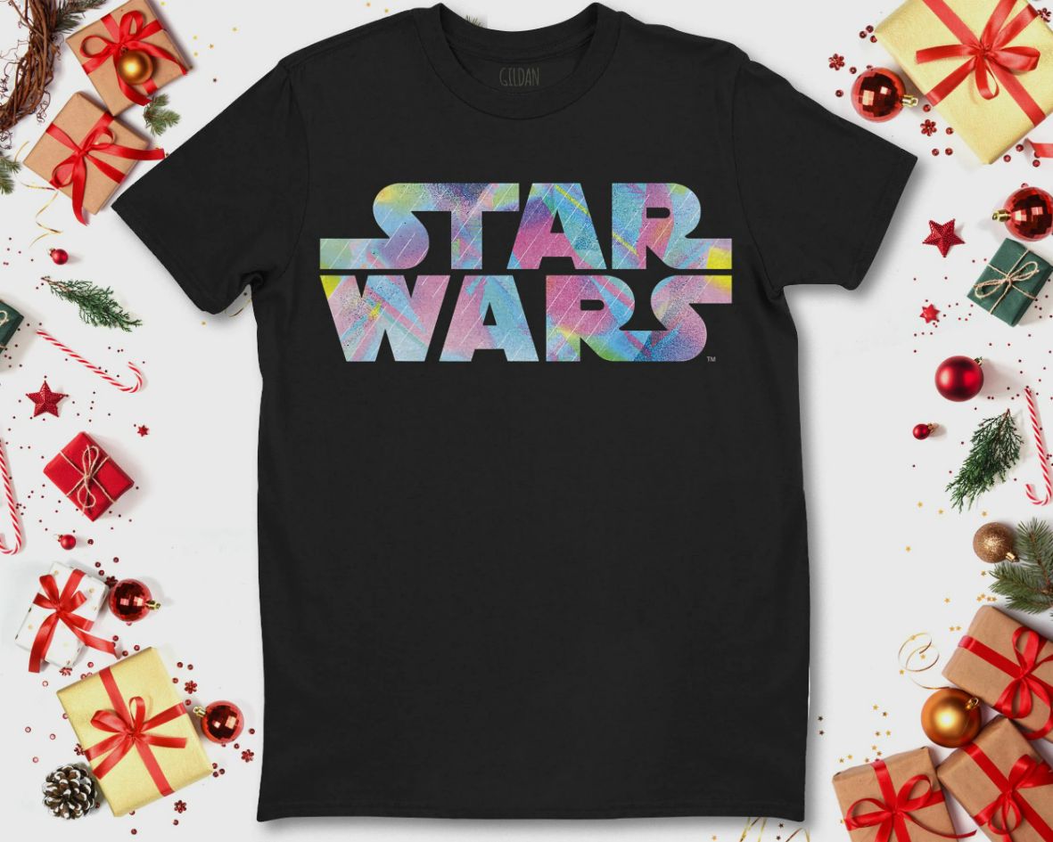 Star Wars Iridescent Pop Logo Graphic Unisex T-Shirt Star Wars Iridescent Pop Logo Graphic Unisex T-Shirt